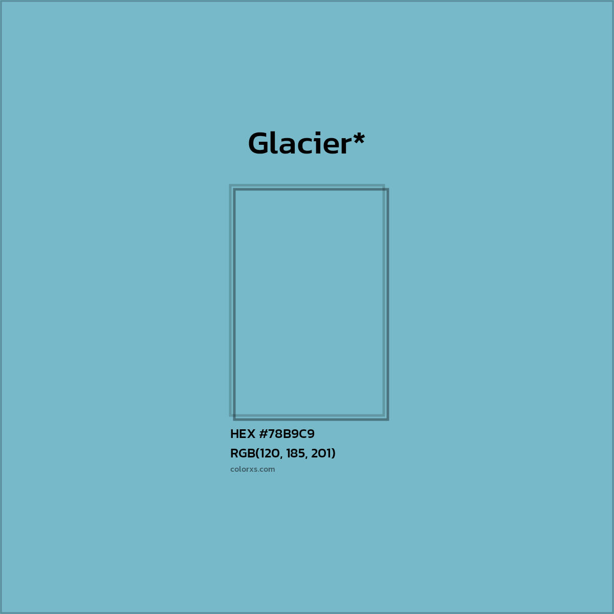 HEX #78B9C9 Color Name, Color Code, Palettes, Similar Paints, Images