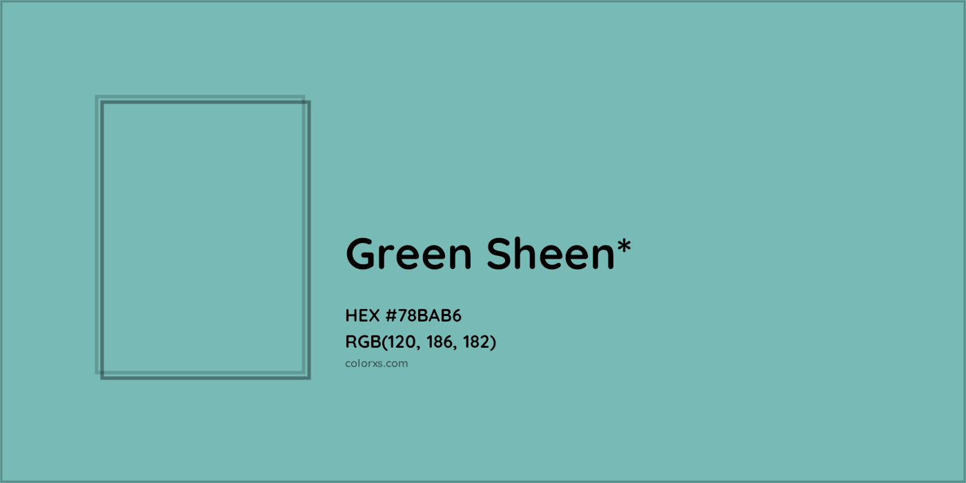 HEX #78BAB6 Color Name, Color Code, Palettes, Similar Paints, Images