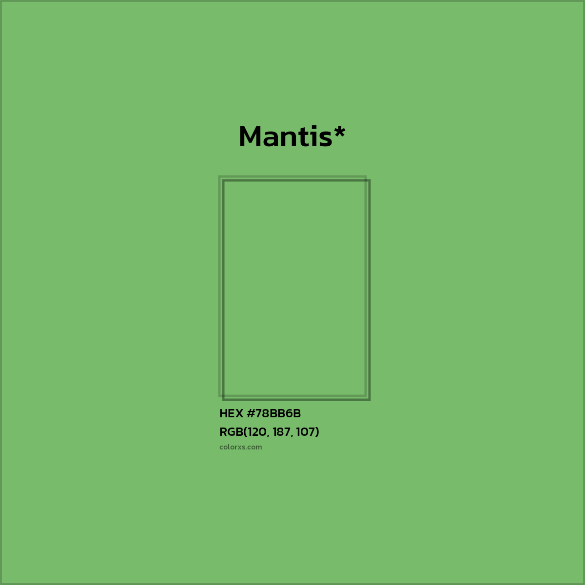 HEX #78BB6B Color Name, Color Code, Palettes, Similar Paints, Images