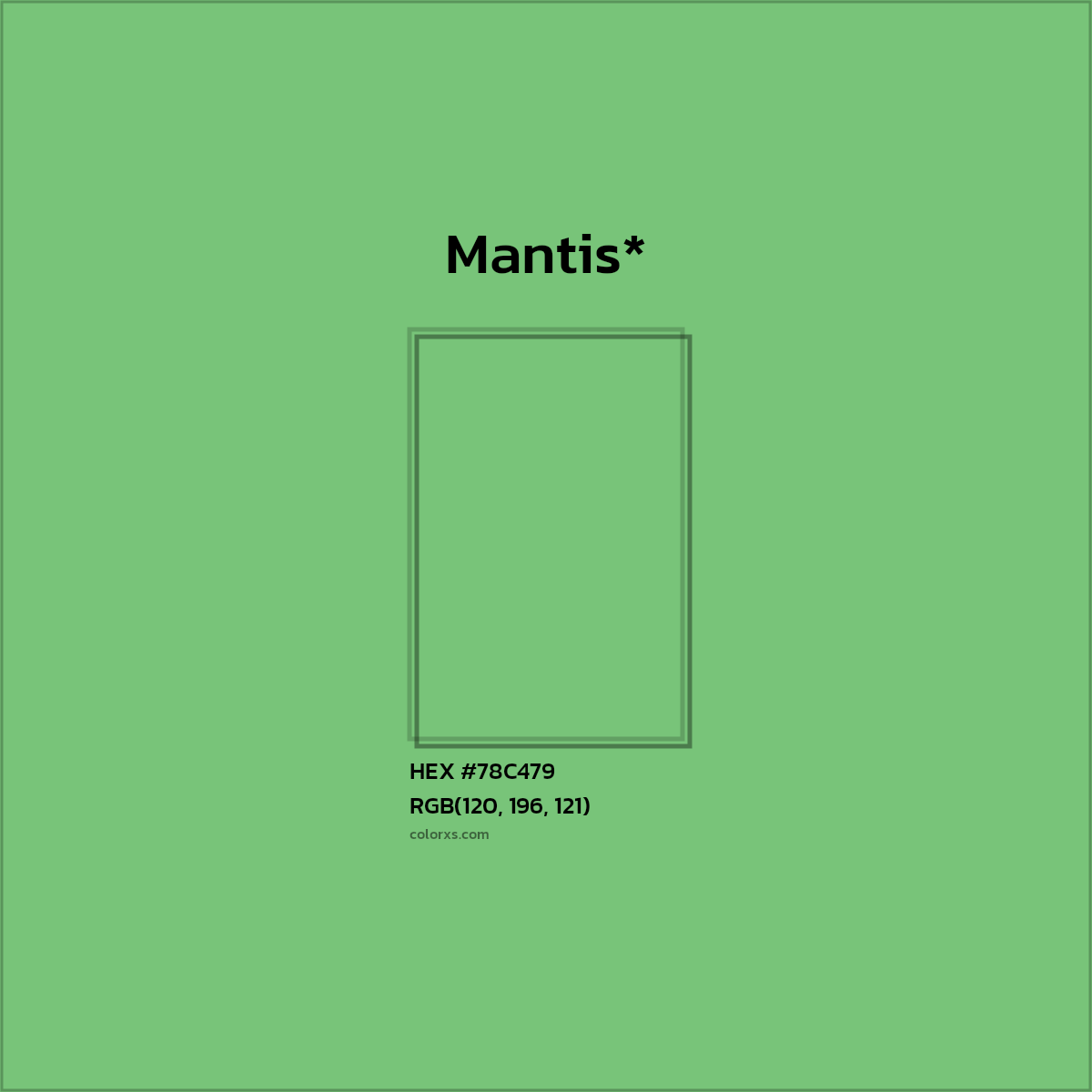 HEX #78C479 Color Name, Color Code, Palettes, Similar Paints, Images