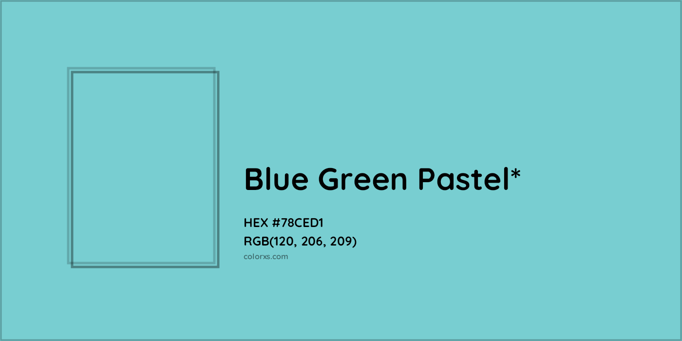 HEX #78CED1 Color Name, Color Code, Palettes, Similar Paints, Images