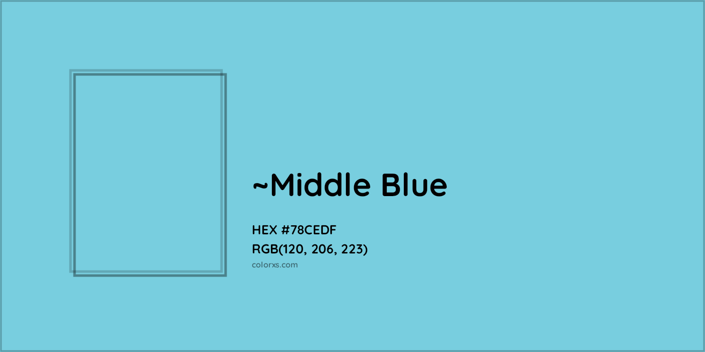 HEX #78CEDF Color Name, Color Code, Palettes, Similar Paints, Images