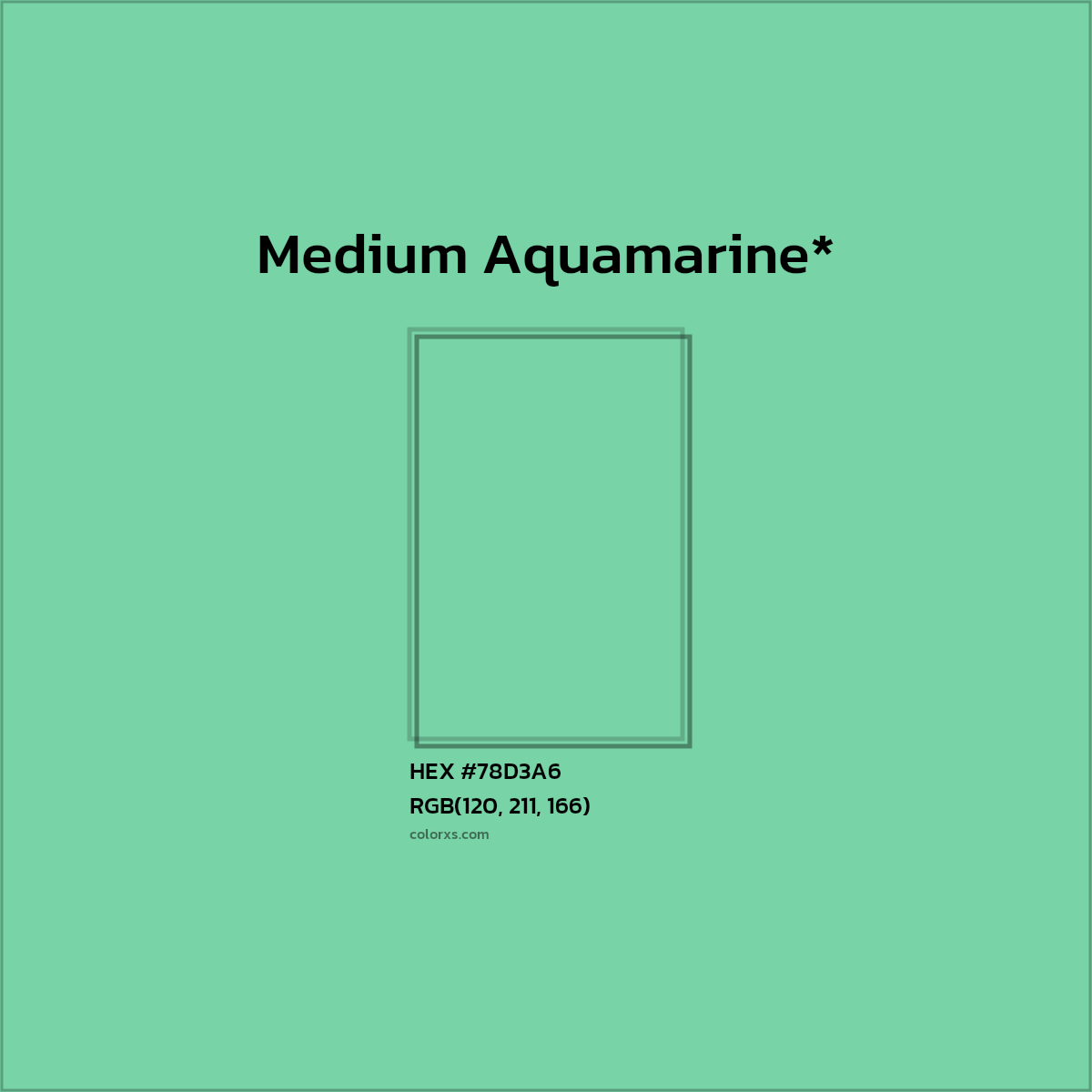 HEX #78D3A6 Color Name, Color Code, Palettes, Similar Paints, Images