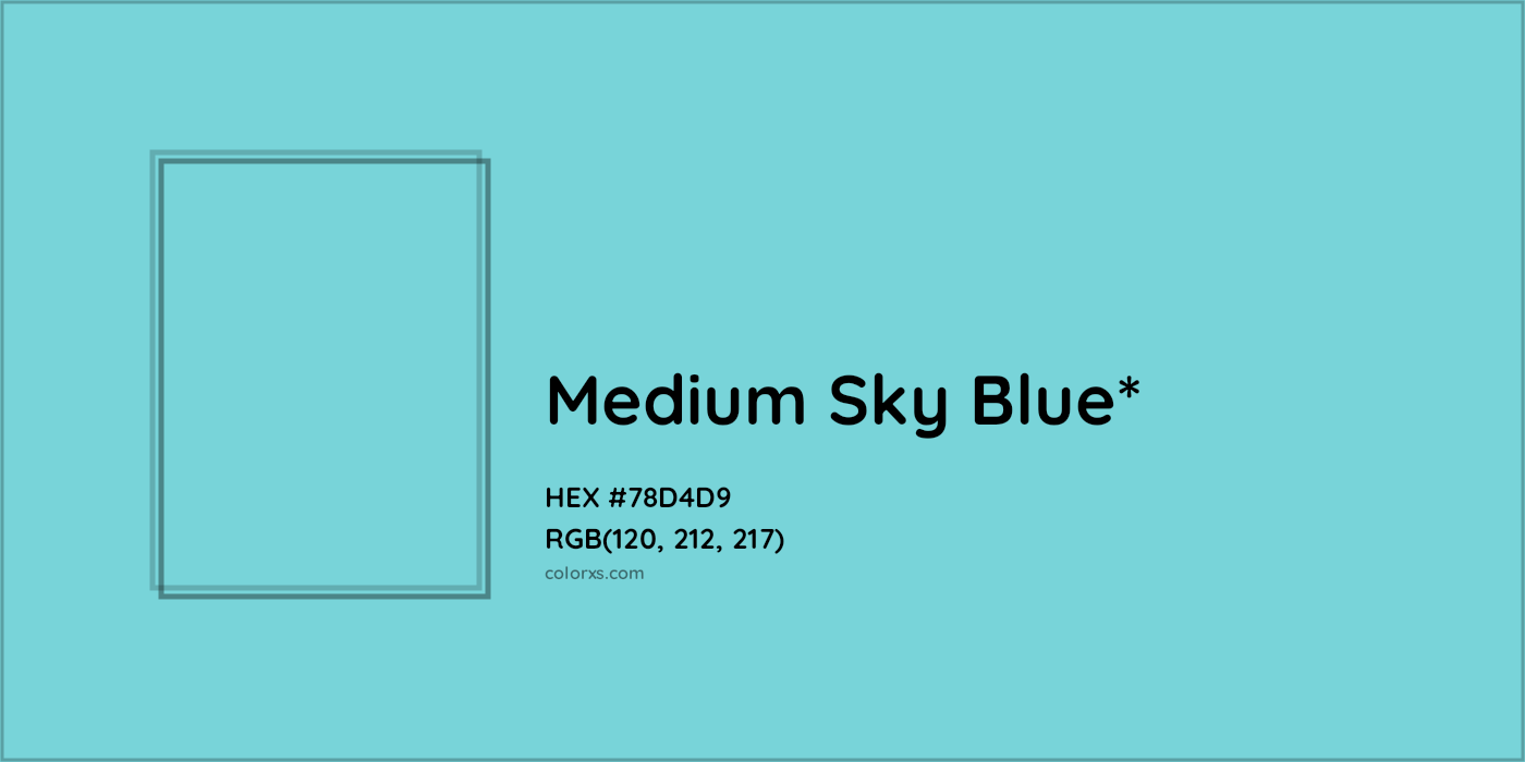 HEX #78D4D9 Color Name, Color Code, Palettes, Similar Paints, Images