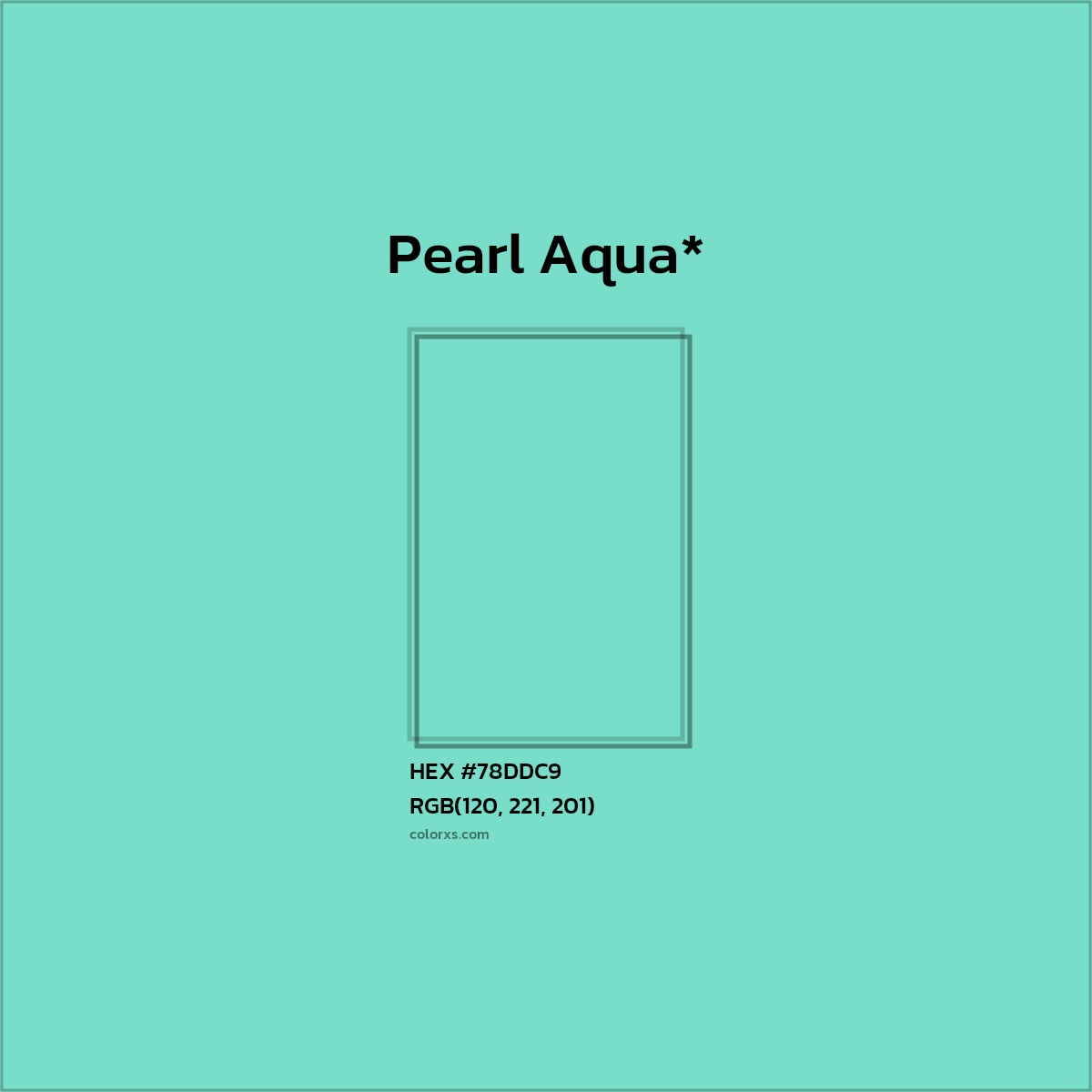 HEX #78DDC9 Color Name, Color Code, Palettes, Similar Paints, Images