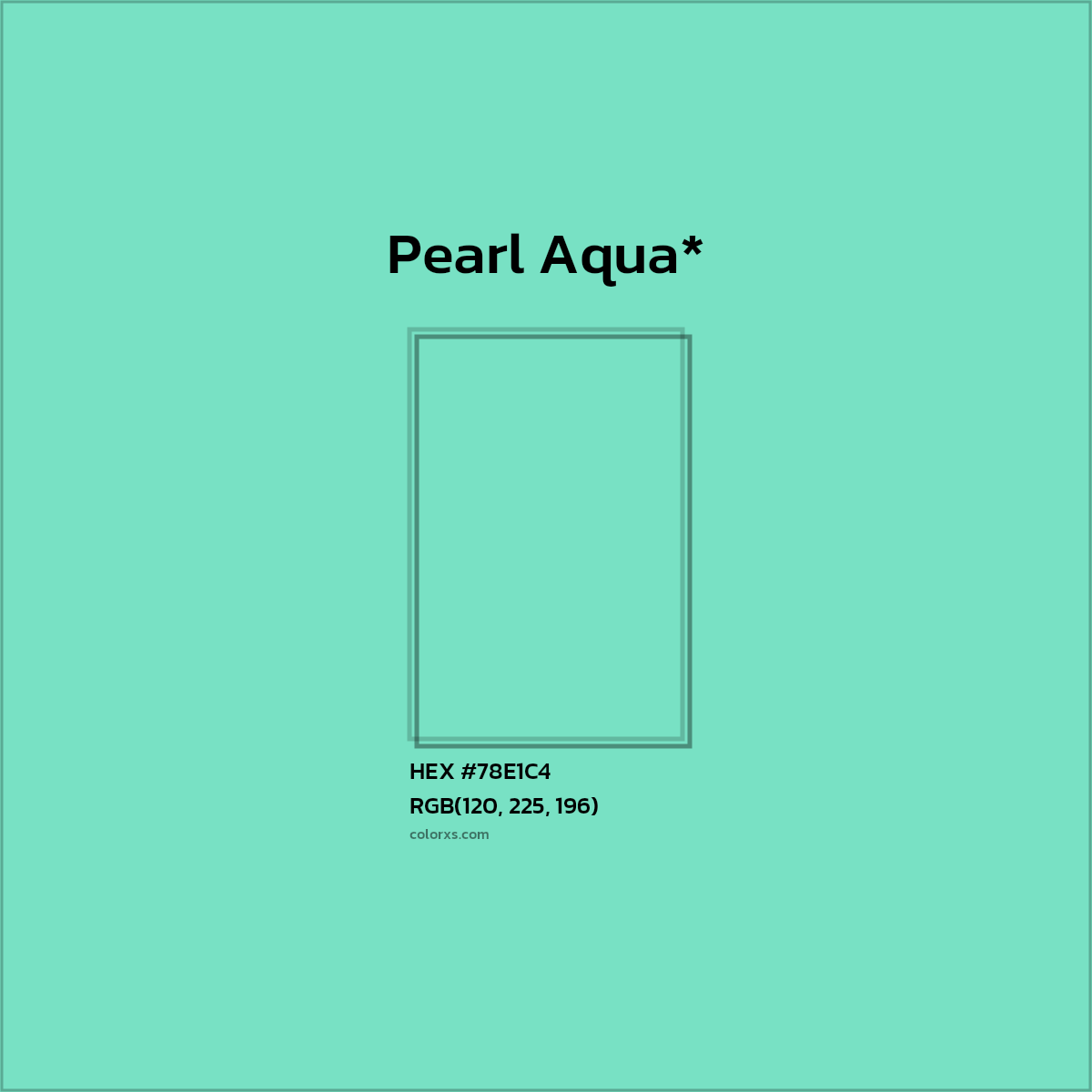 HEX #78E1C4 Color Name, Color Code, Palettes, Similar Paints, Images
