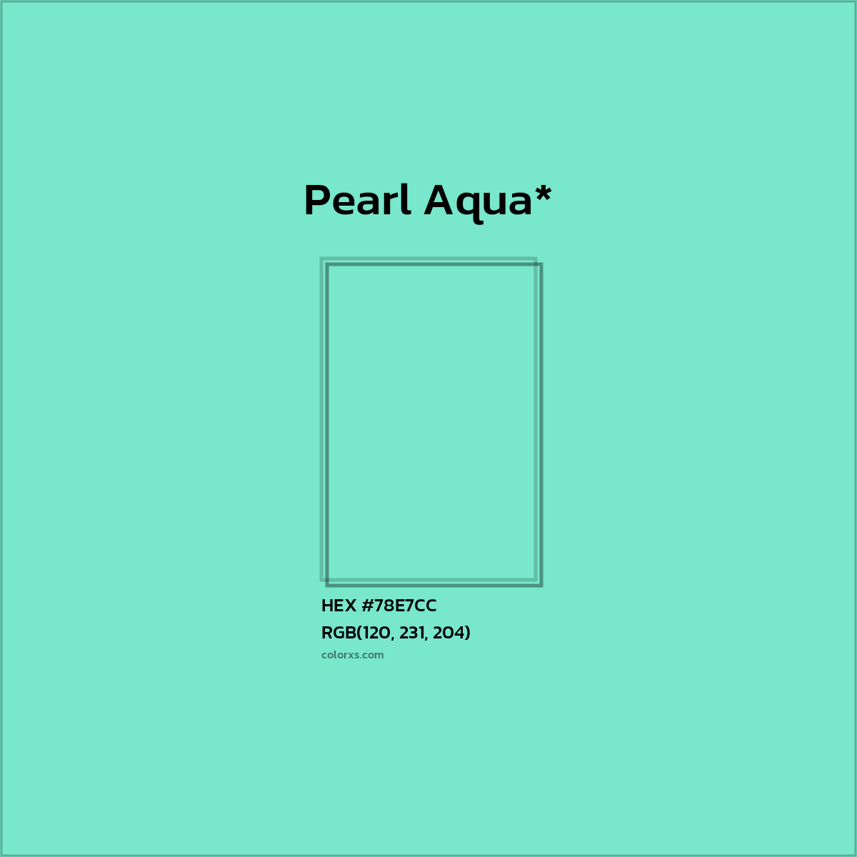 HEX #78E7CC Color Name, Color Code, Palettes, Similar Paints, Images