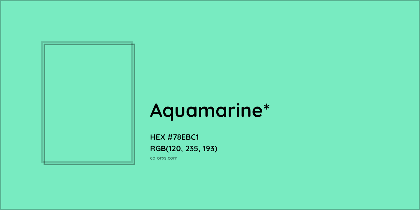 HEX #78EBC1 Color Name, Color Code, Palettes, Similar Paints, Images