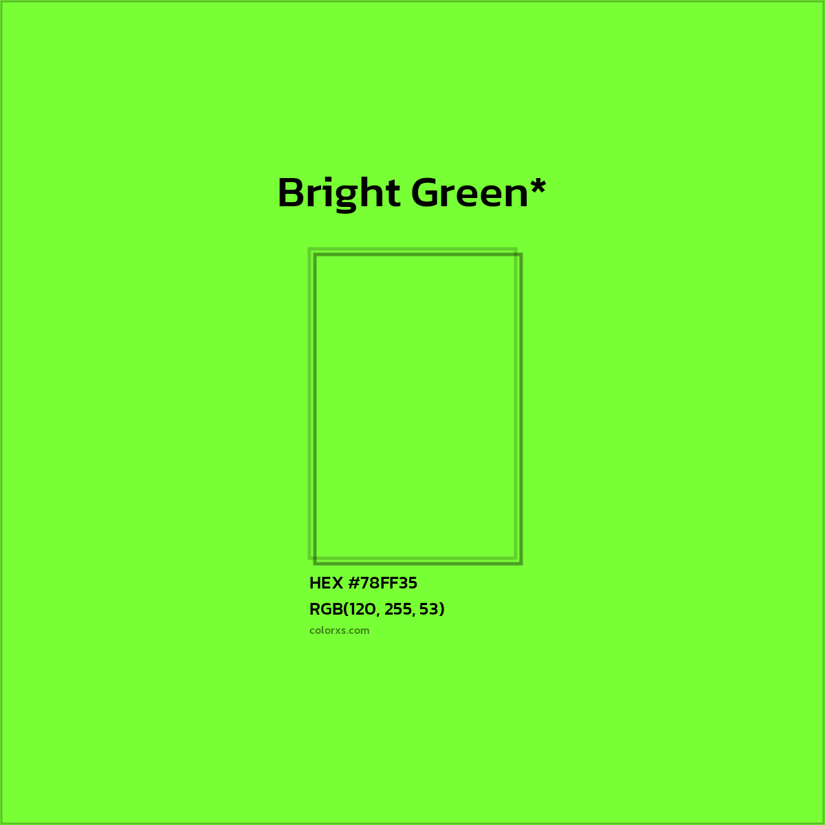 HEX #78FF35 Color Name, Color Code, Palettes, Similar Paints, Images