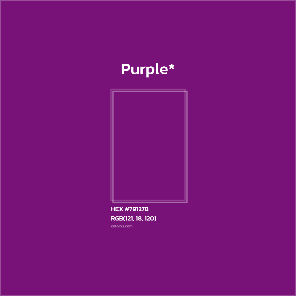 HEX #791278 Color Name, Color Code, Palettes, Similar Paints, Images