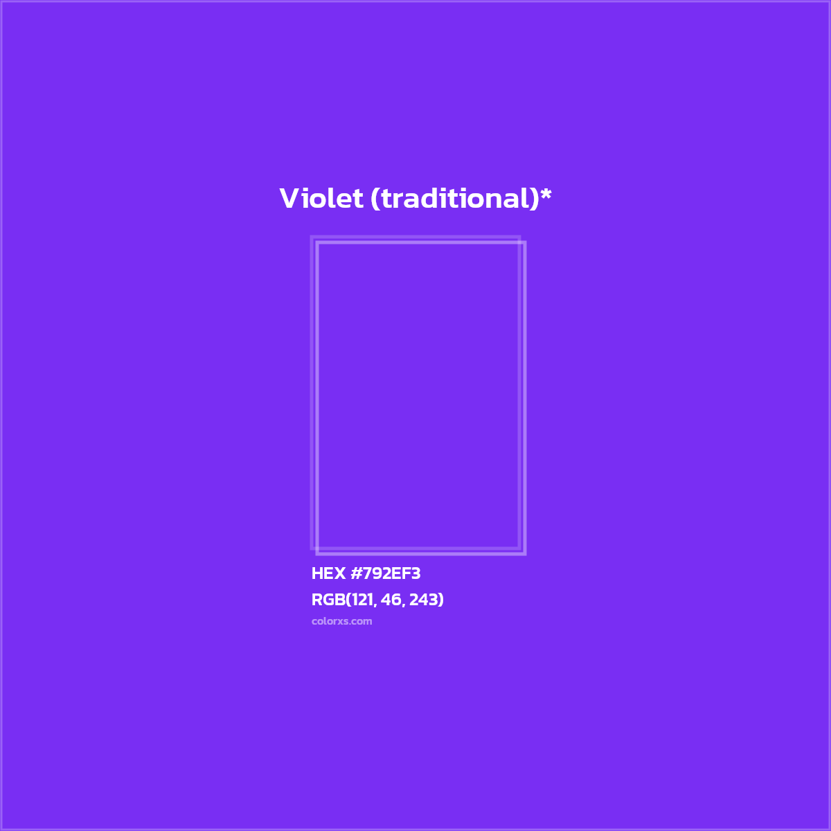HEX #792EF3 Color Name, Color Code, Palettes, Similar Paints, Images
