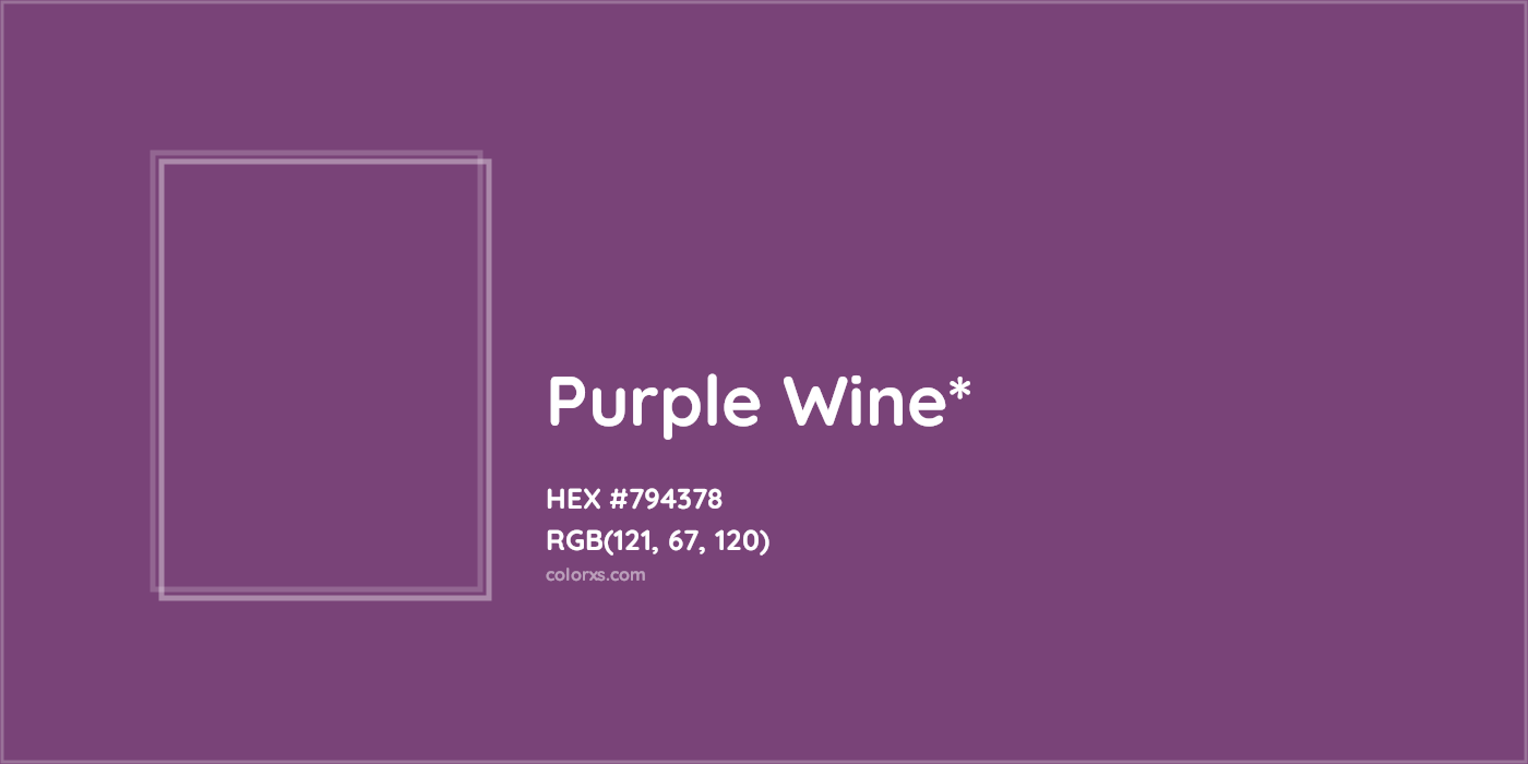 HEX #794378 Color Name, Color Code, Palettes, Similar Paints, Images
