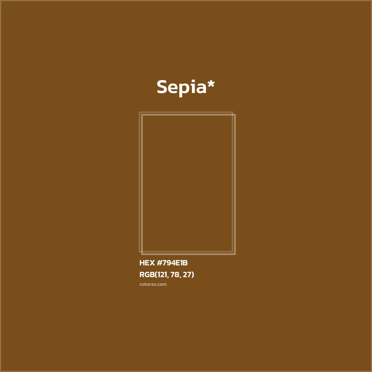 HEX #794E1B Color Name, Color Code, Palettes, Similar Paints, Images