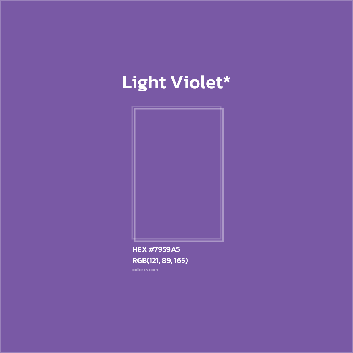 HEX #7959A5 Color Name, Color Code, Palettes, Similar Paints, Images