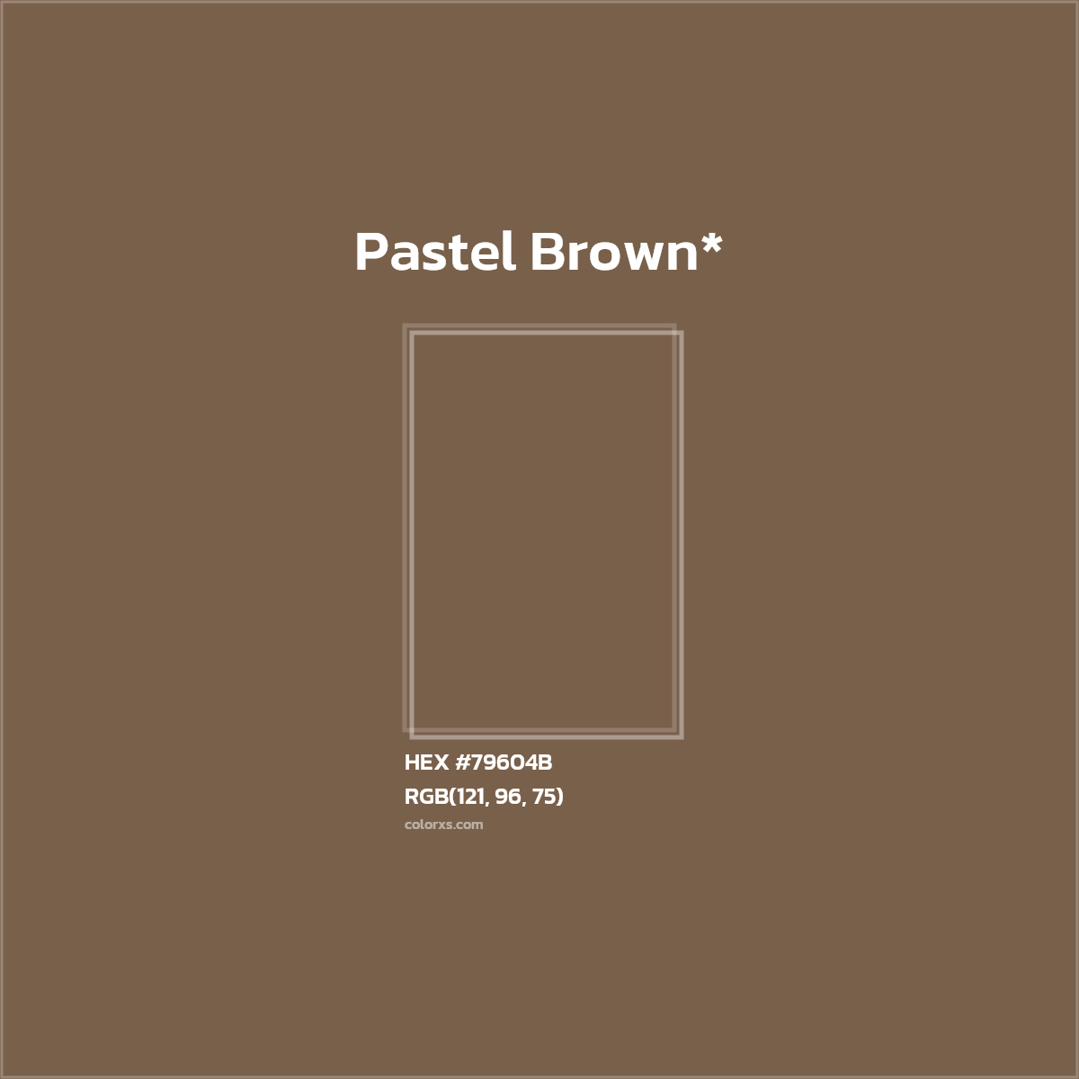 HEX #79604B Color Name, Color Code, Palettes, Similar Paints, Images