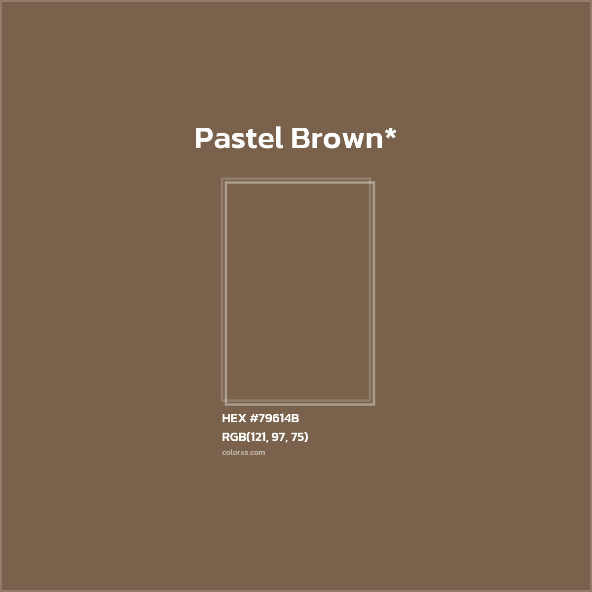 HEX #79614B Color Name, Color Code, Palettes, Similar Paints, Images