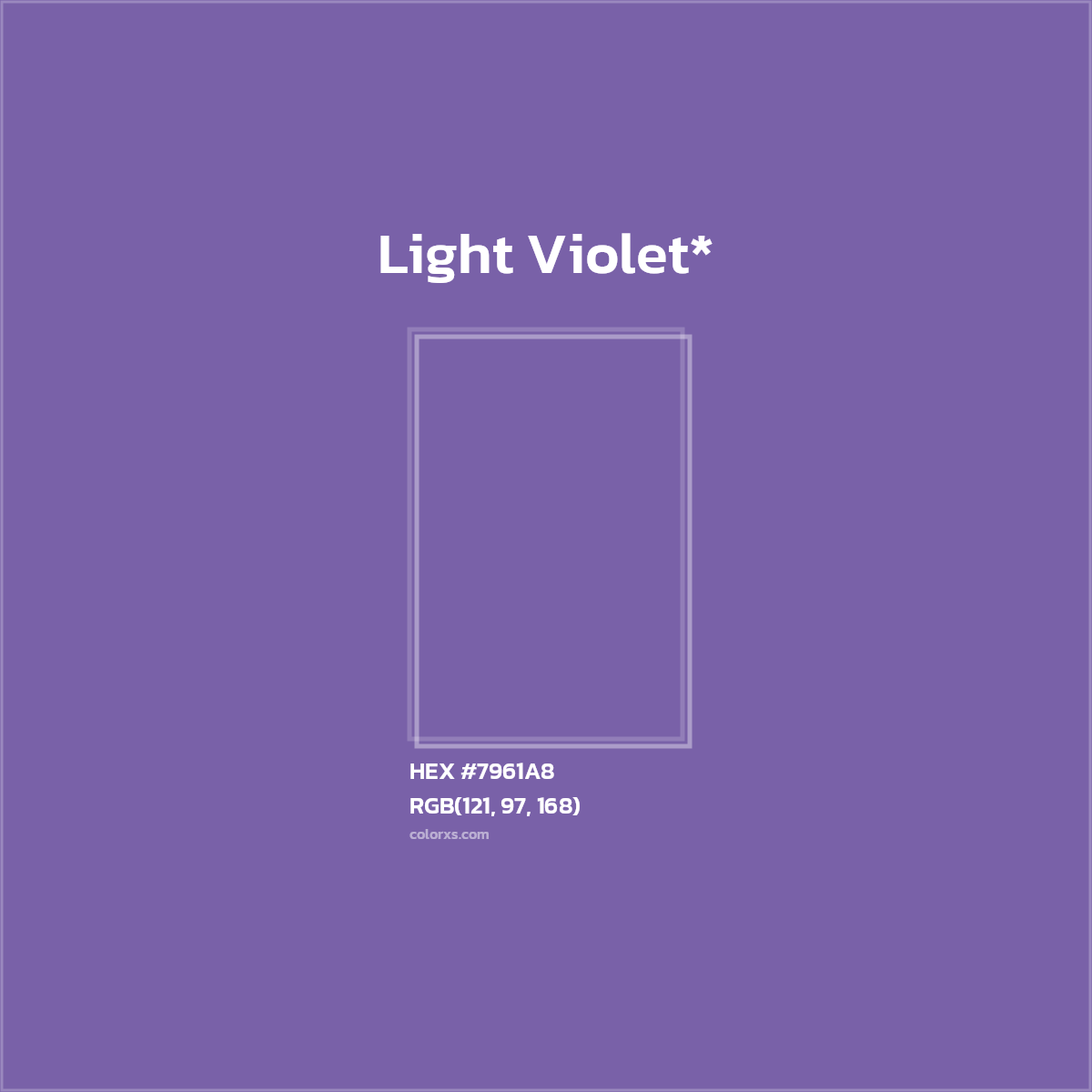 HEX #7961A8 Color Name, Color Code, Palettes, Similar Paints, Images