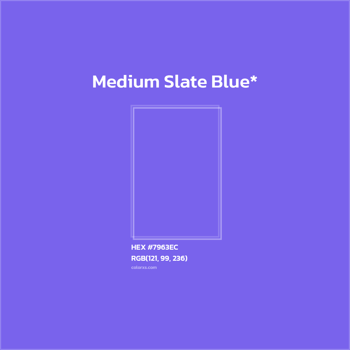 HEX #7963EC Color Name, Color Code, Palettes, Similar Paints, Images
