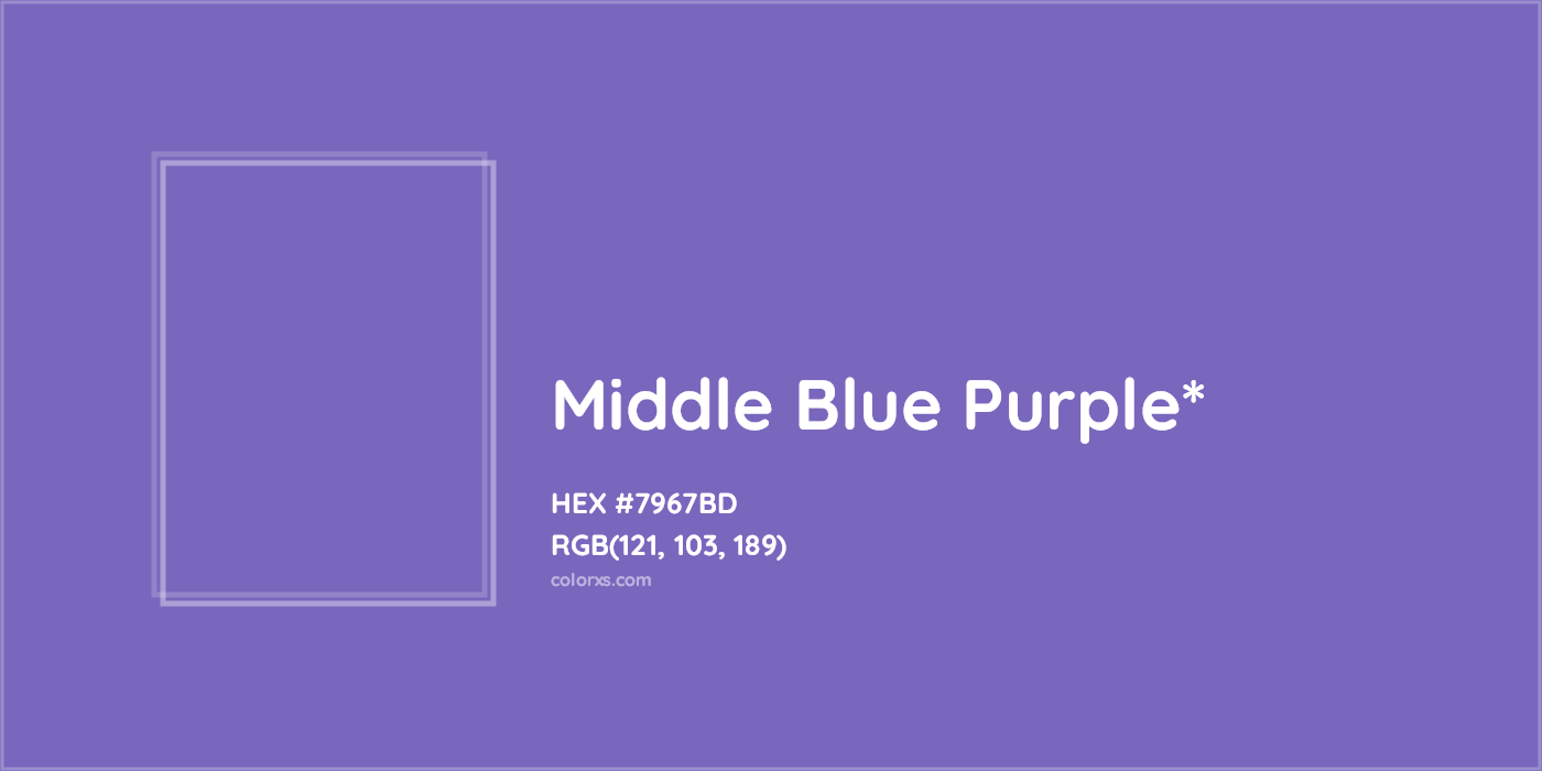 HEX #7967BD Color Name, Color Code, Palettes, Similar Paints, Images