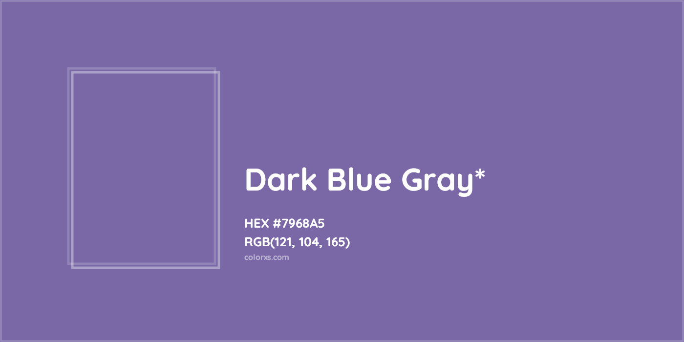 HEX #7968A5 Color Name, Color Code, Palettes, Similar Paints, Images