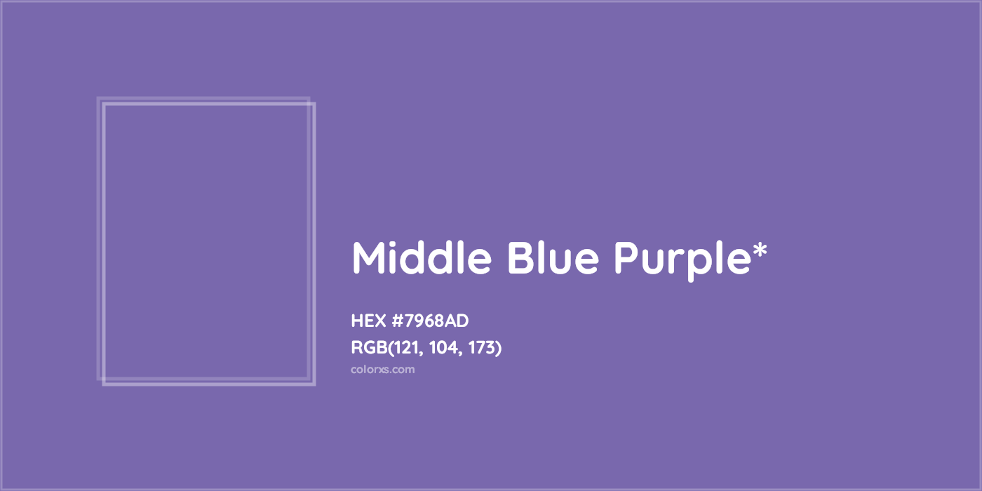 HEX #7968AD Color Name, Color Code, Palettes, Similar Paints, Images