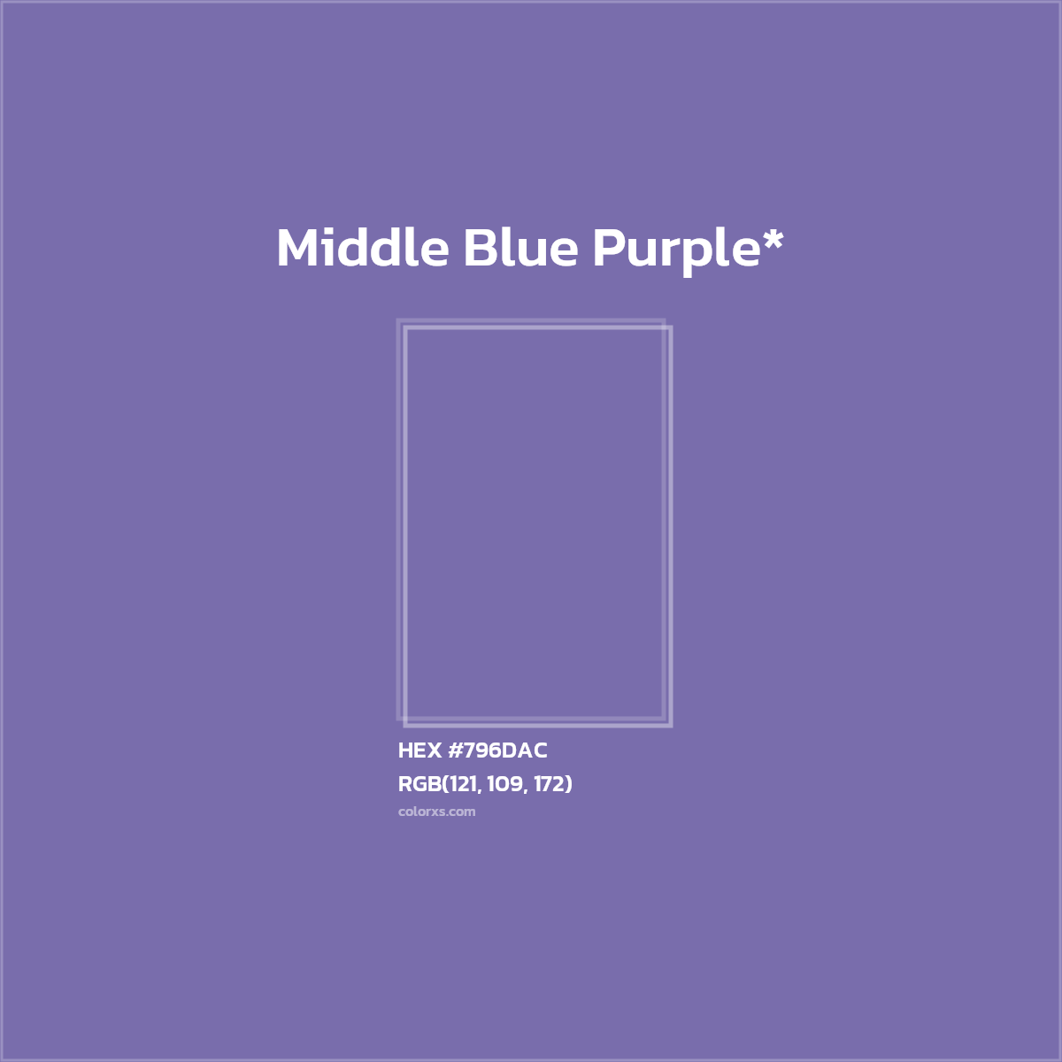 HEX #796DAC Color Name, Color Code, Palettes, Similar Paints, Images