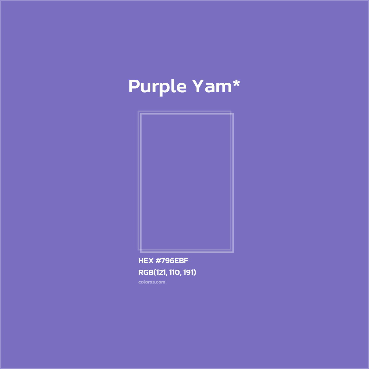 HEX #796EBF Color Name, Color Code, Palettes, Similar Paints, Images