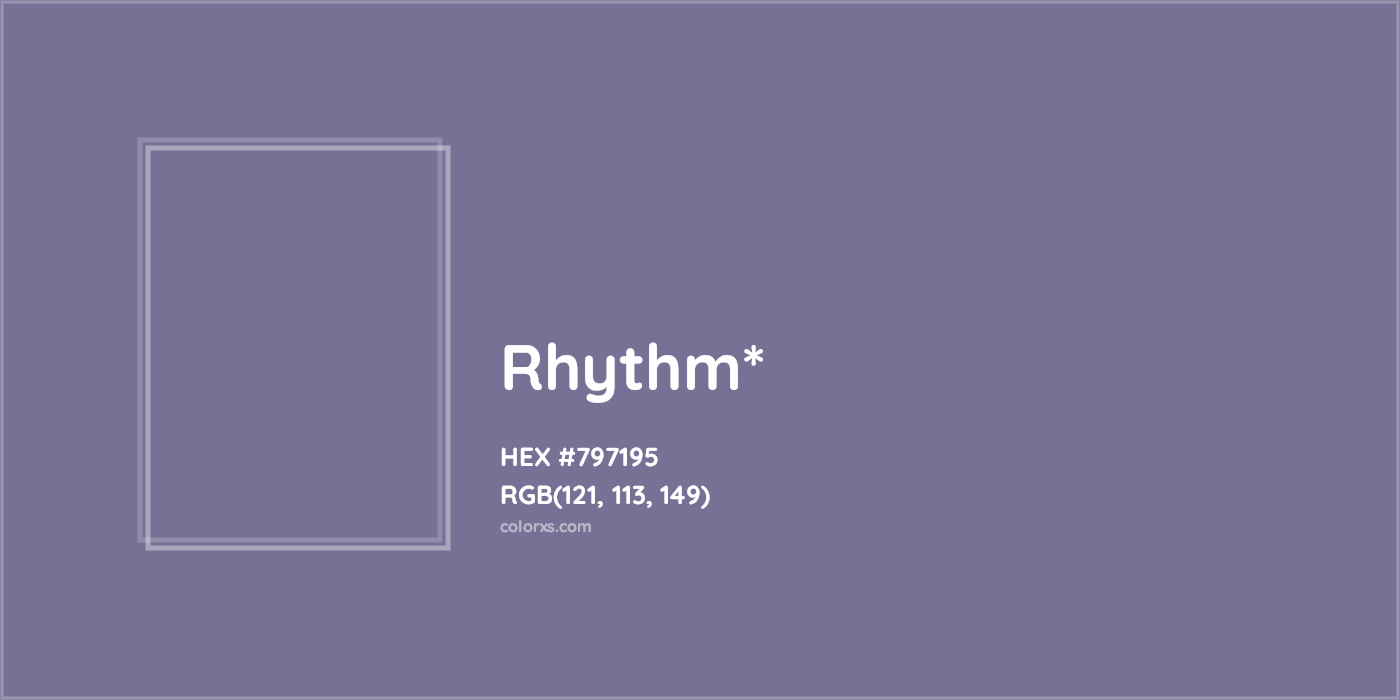 HEX #797195 Color Name, Color Code, Palettes, Similar Paints, Images