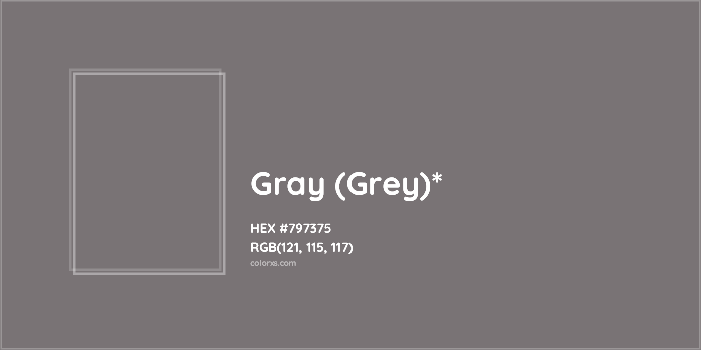 HEX #797375 Color Name, Color Code, Palettes, Similar Paints, Images