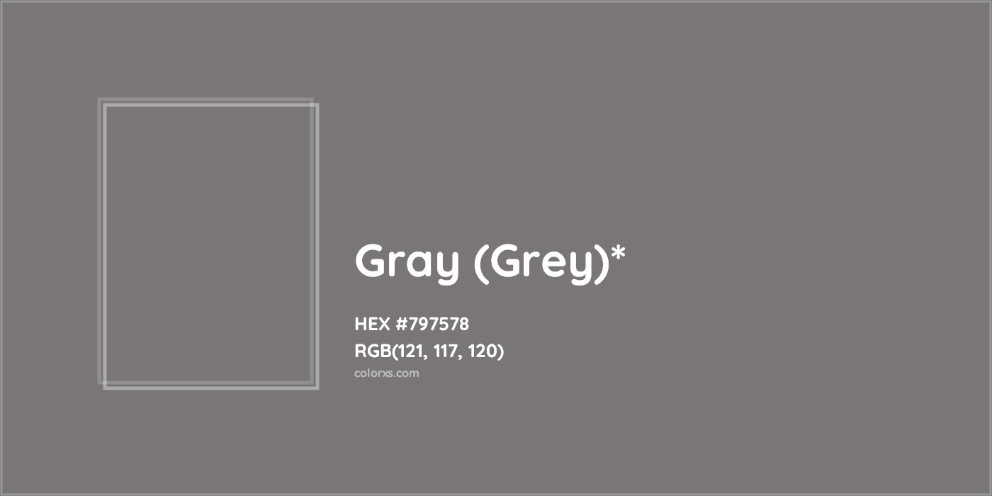 HEX #797578 Color Name, Color Code, Palettes, Similar Paints, Images