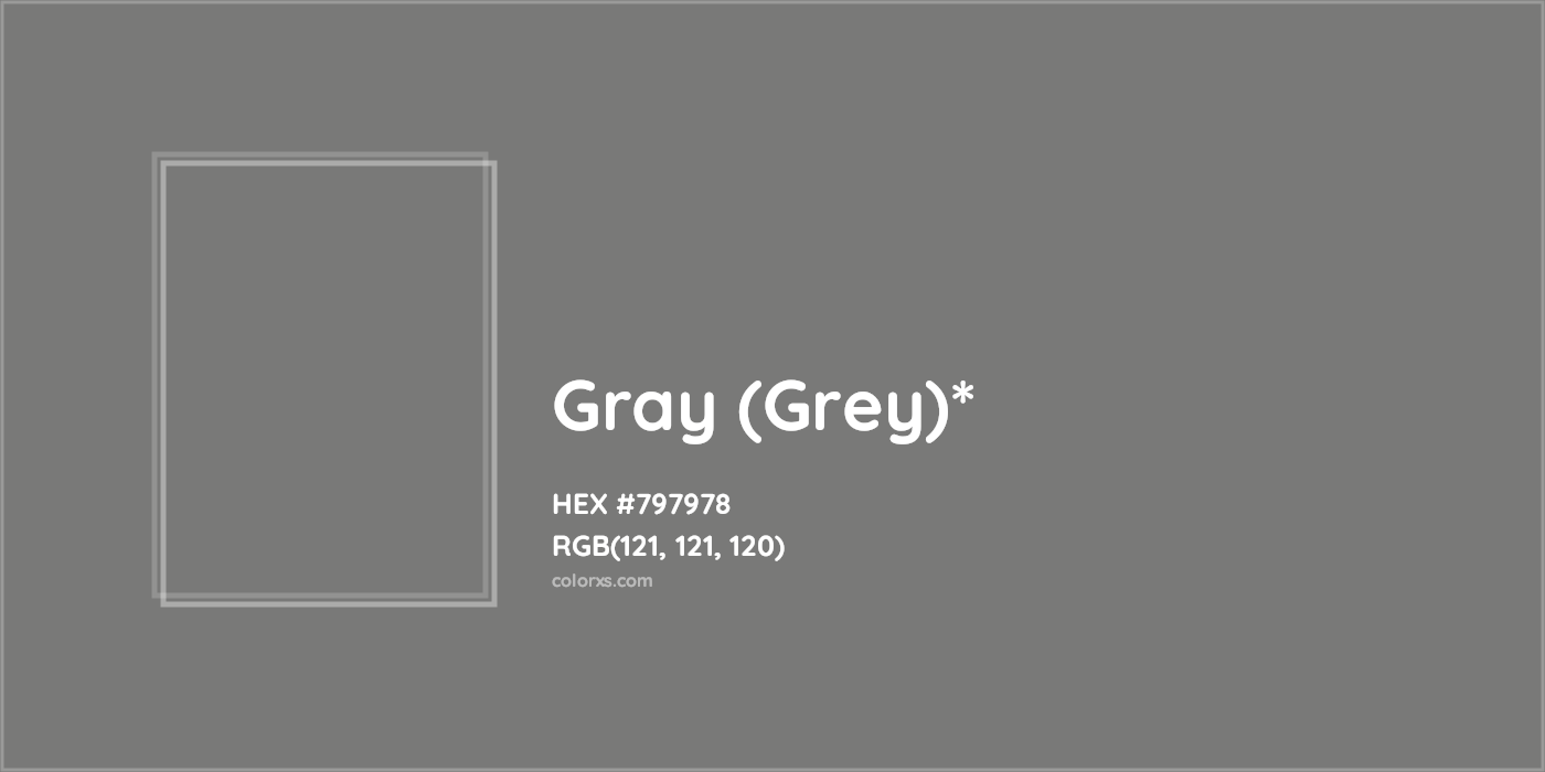 HEX #797978 Color Name, Color Code, Palettes, Similar Paints, Images