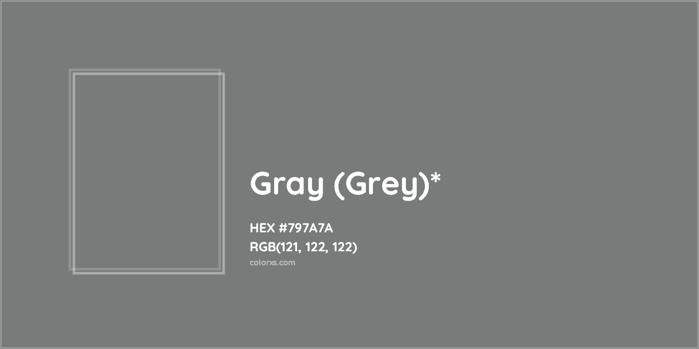 HEX #797A7A Color Name, Color Code, Palettes, Similar Paints, Images