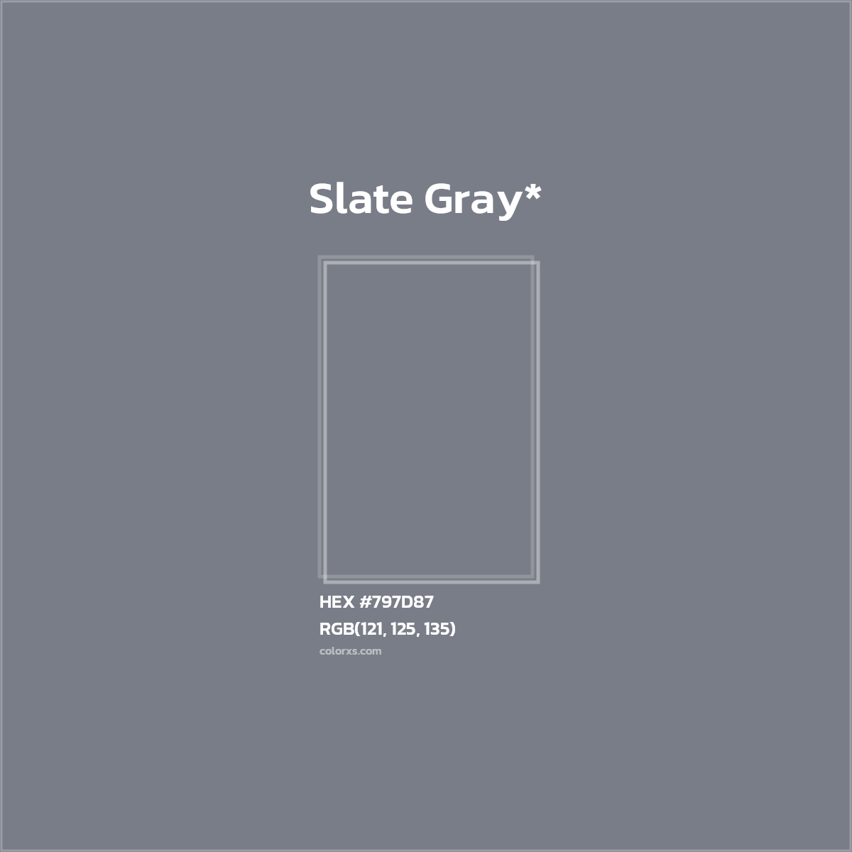 HEX #797D87 Color Name, Color Code, Palettes, Similar Paints, Images