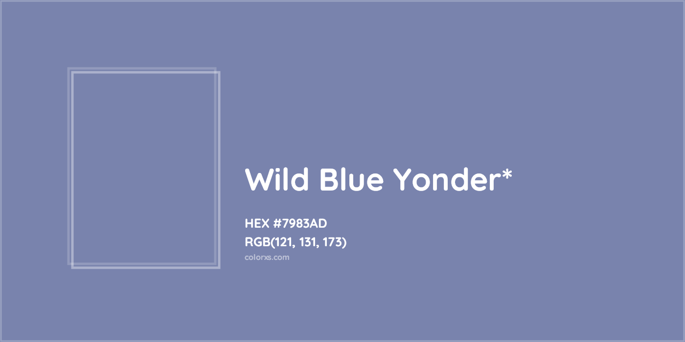 HEX #7983AD Color Name, Color Code, Palettes, Similar Paints, Images