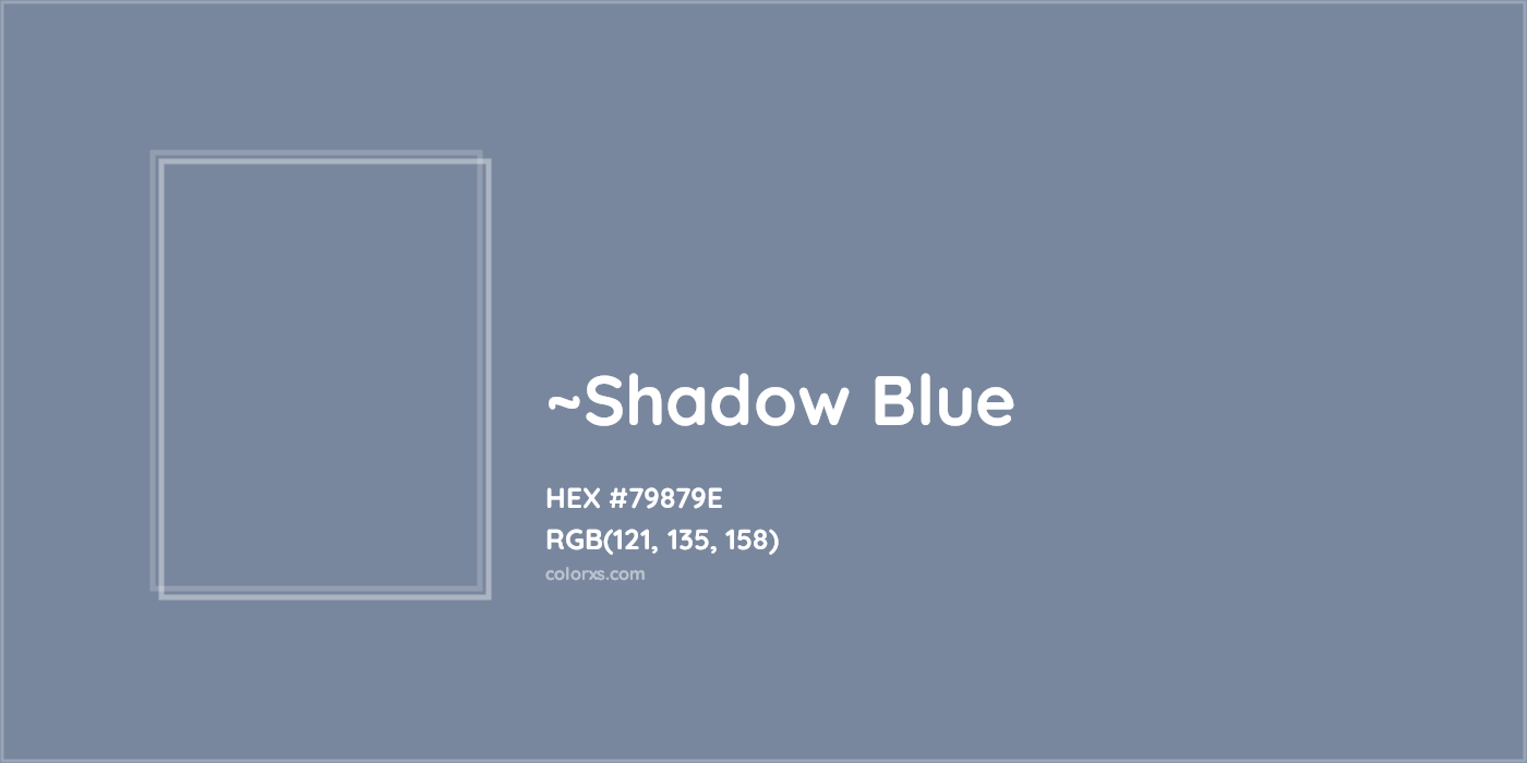 HEX #79879E Color Name, Color Code, Palettes, Similar Paints, Images