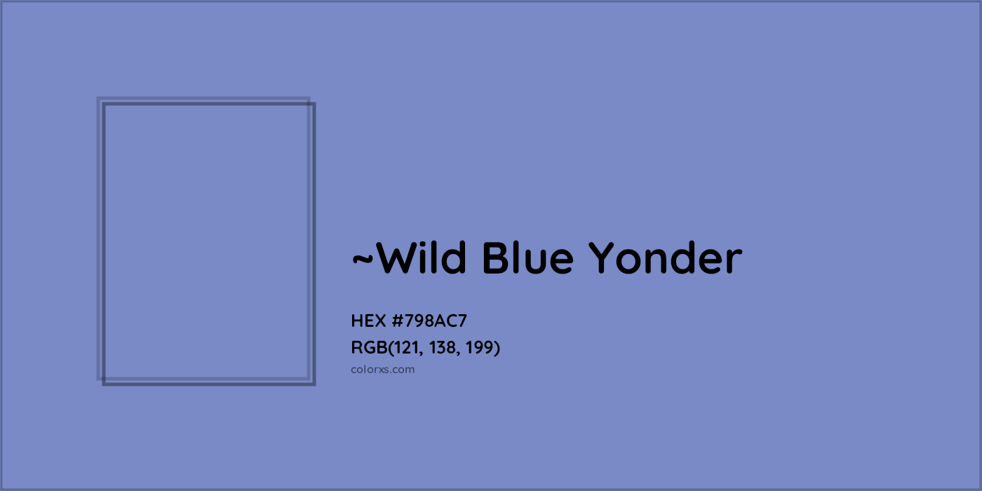 HEX #798AC7 Color Name, Color Code, Palettes, Similar Paints, Images