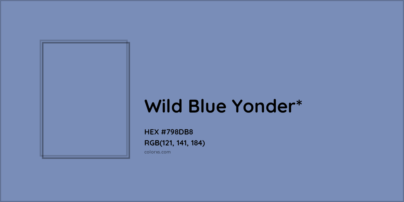 HEX #798DB8 Color Name, Color Code, Palettes, Similar Paints, Images