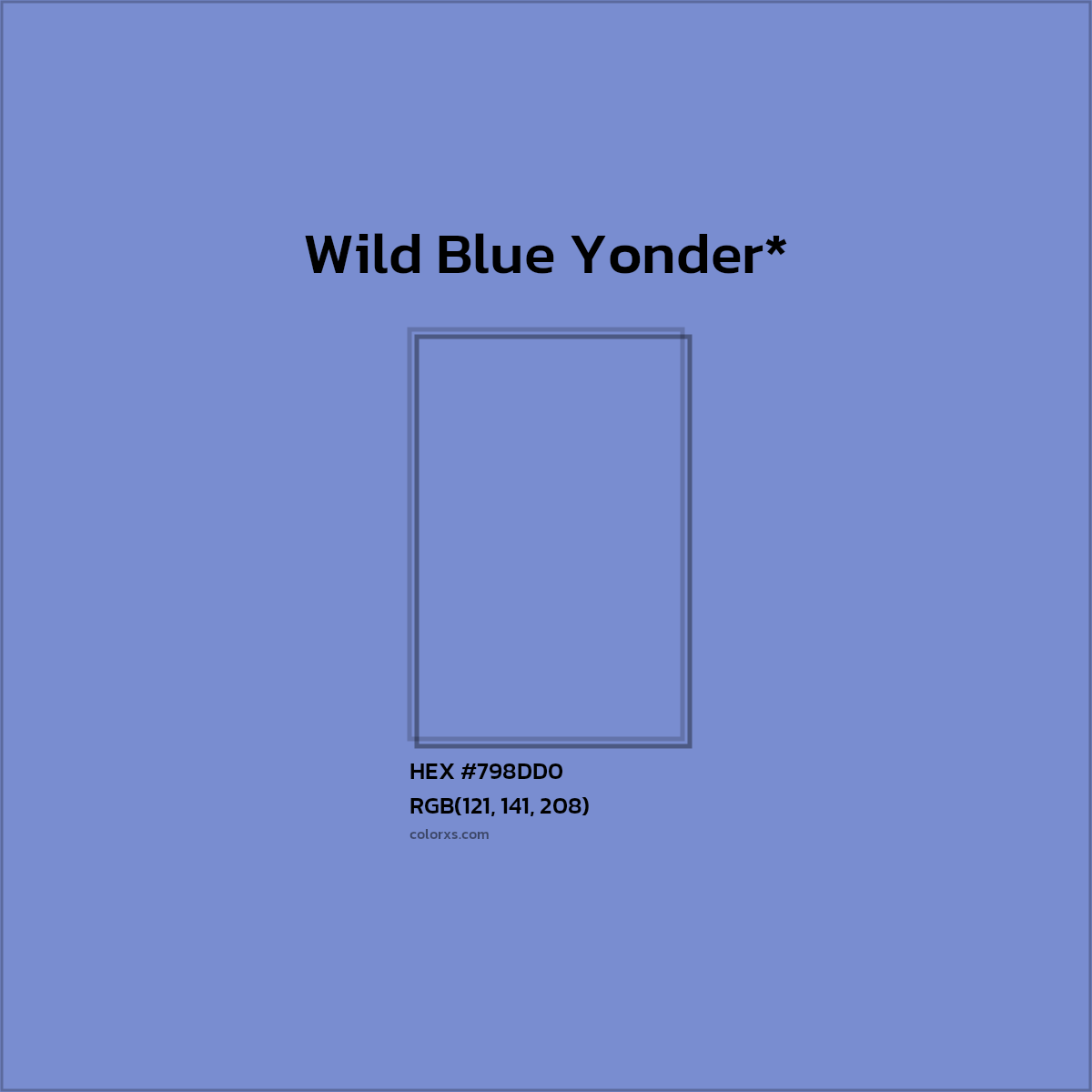 HEX #798DD0 Color Name, Color Code, Palettes, Similar Paints, Images