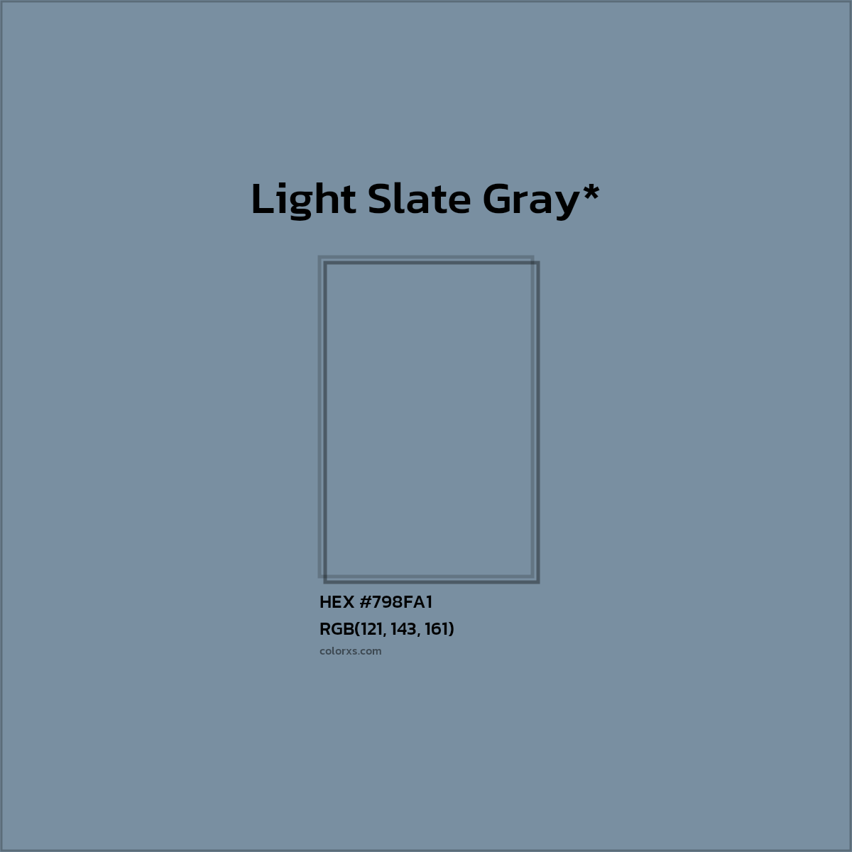 HEX #798FA1 Color Name, Color Code, Palettes, Similar Paints, Images