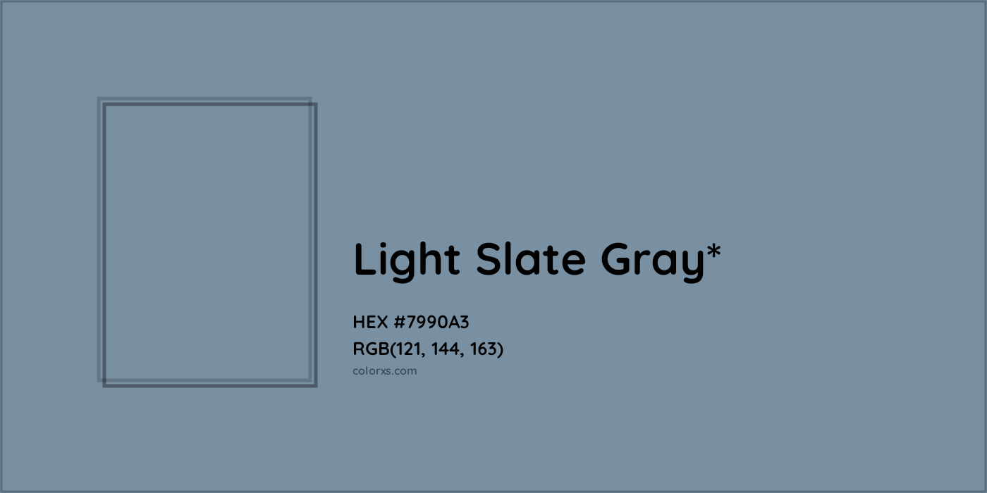 HEX #7990A3 Color Name, Color Code, Palettes, Similar Paints, Images