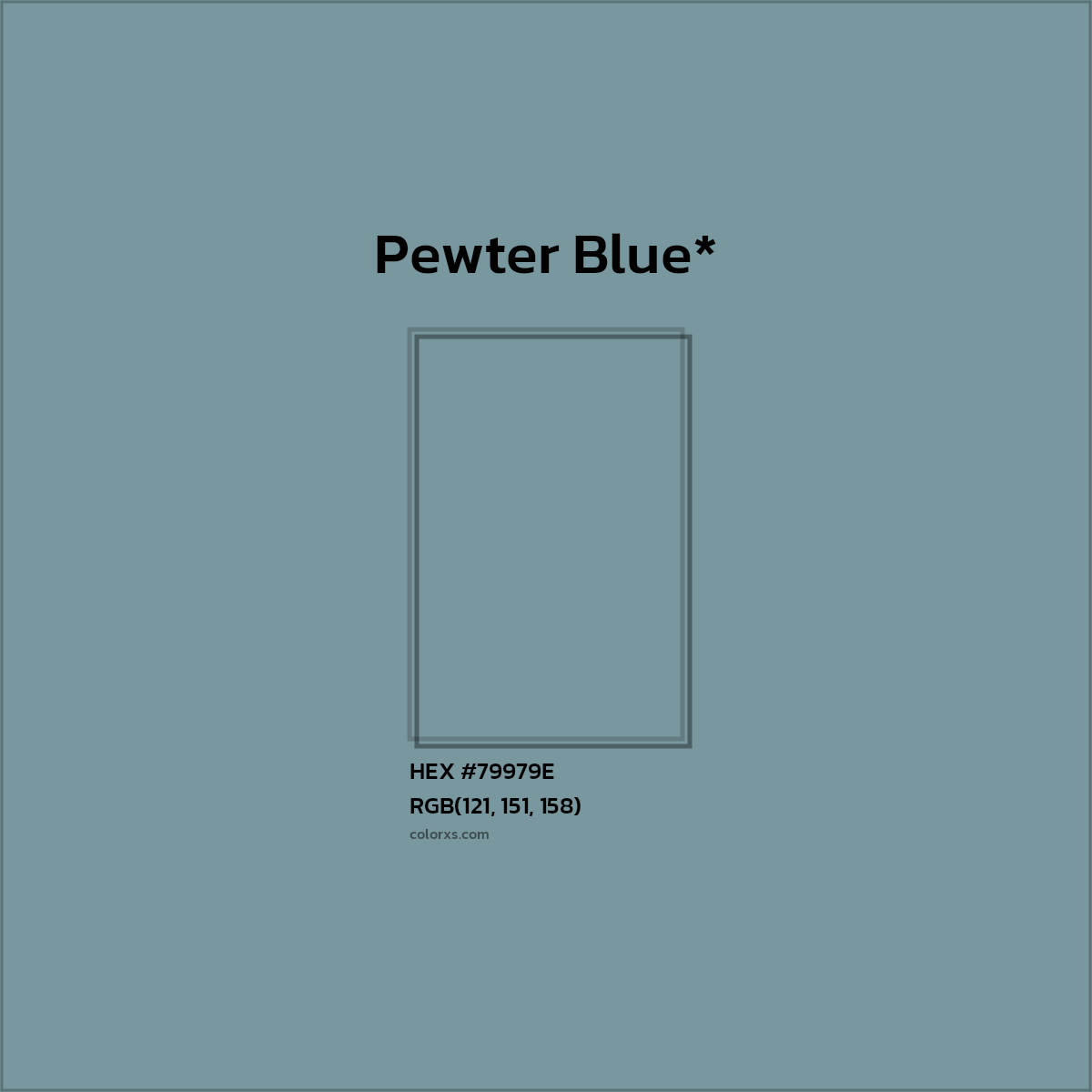 HEX #79979E Color Name, Color Code, Palettes, Similar Paints, Images