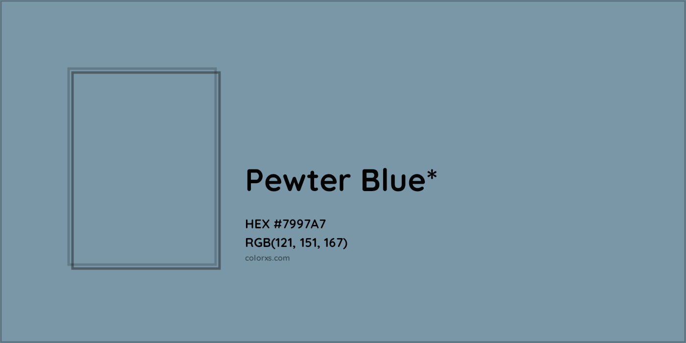 HEX #7997A7 Color Name, Color Code, Palettes, Similar Paints, Images