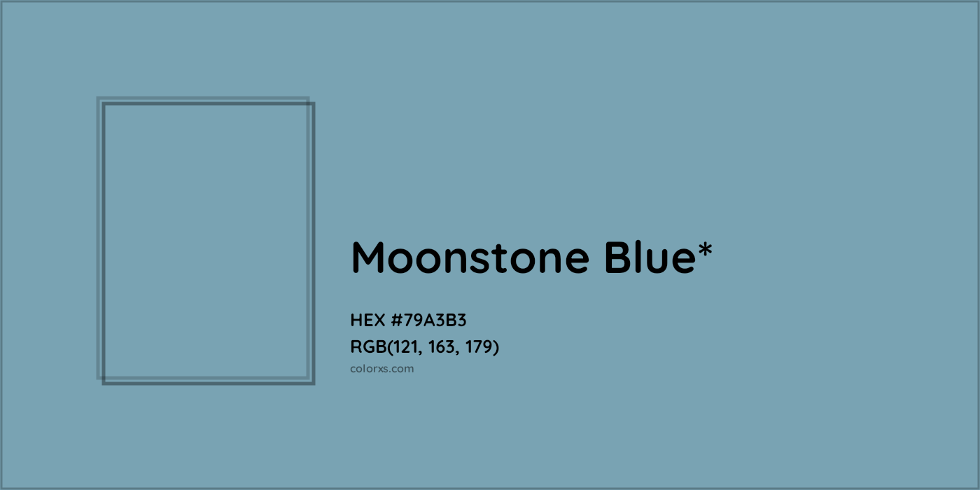 HEX #79A3B3 Color Name, Color Code, Palettes, Similar Paints, Images