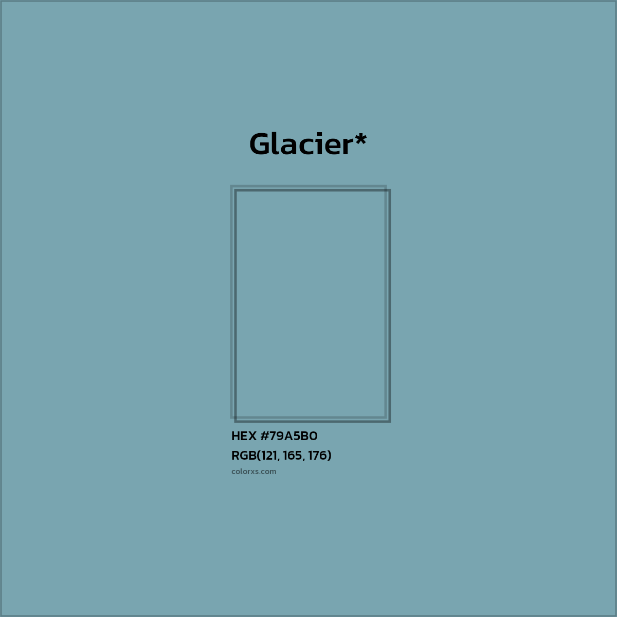 HEX #79A5B0 Color Name, Color Code, Palettes, Similar Paints, Images