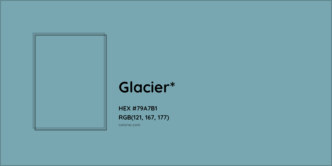 HEX #79A7B1 Color Name, Color Code, Palettes, Similar Paints, Images