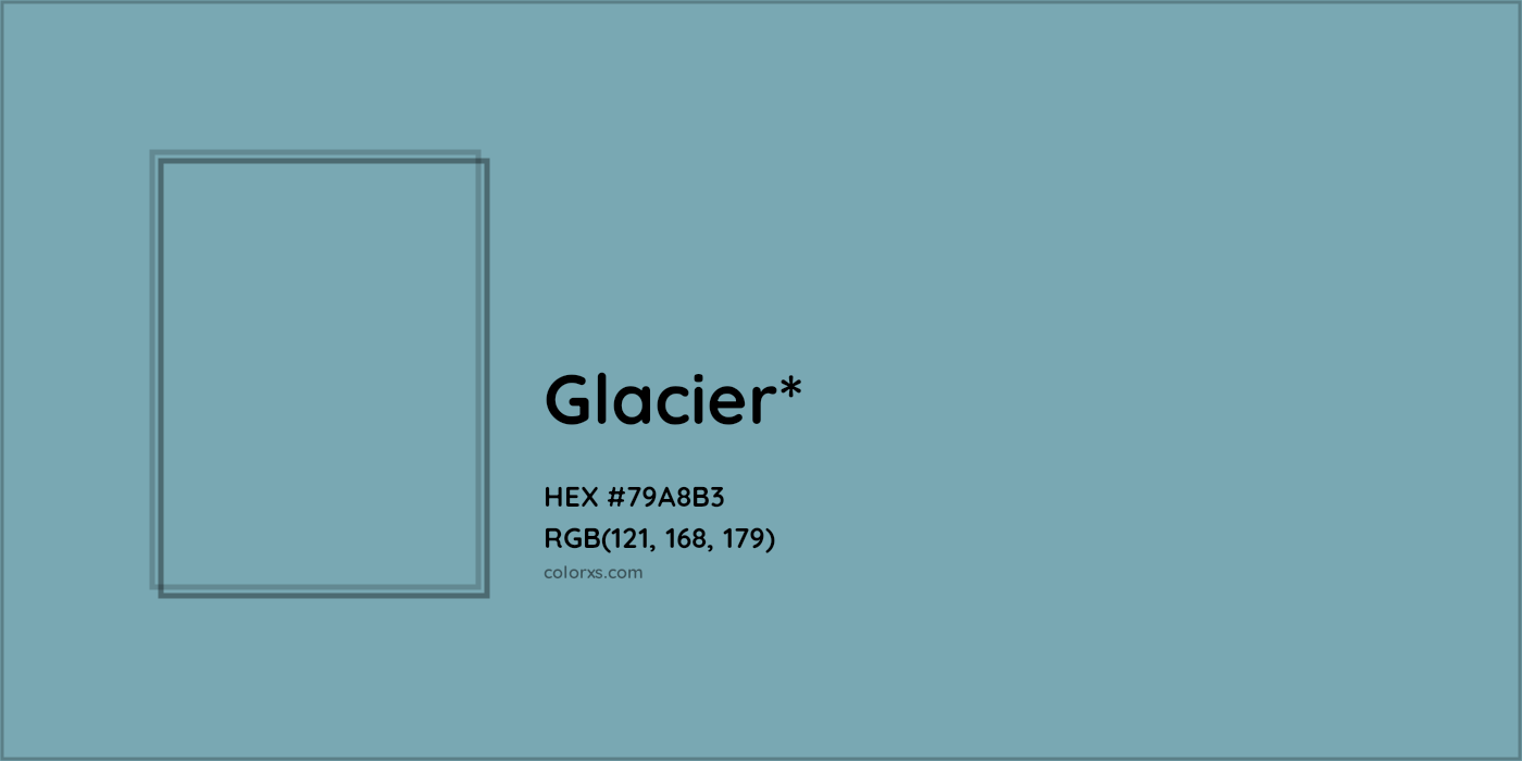 HEX #79A8B3 Color Name, Color Code, Palettes, Similar Paints, Images
