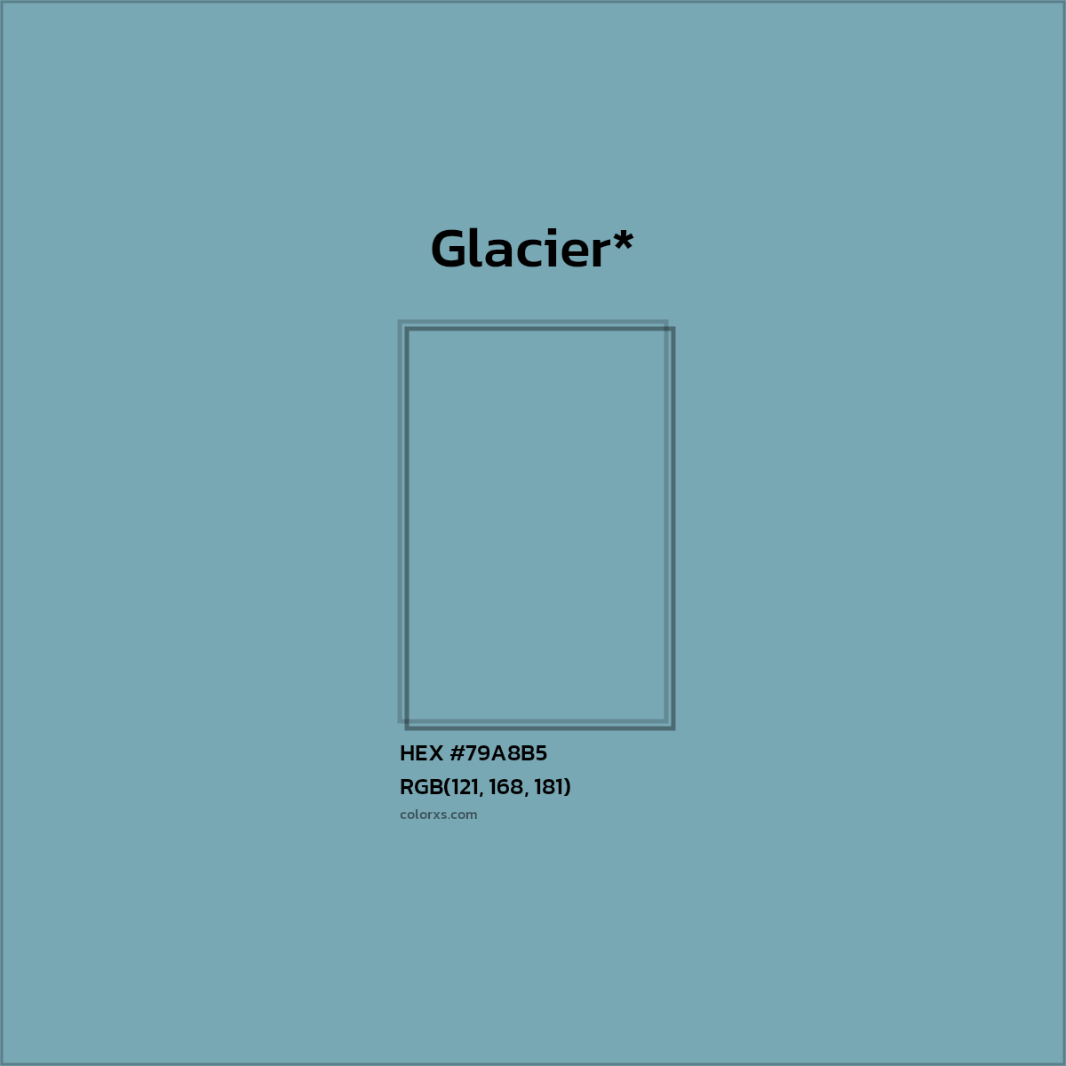 HEX #79A8B5 Color Name, Color Code, Palettes, Similar Paints, Images
