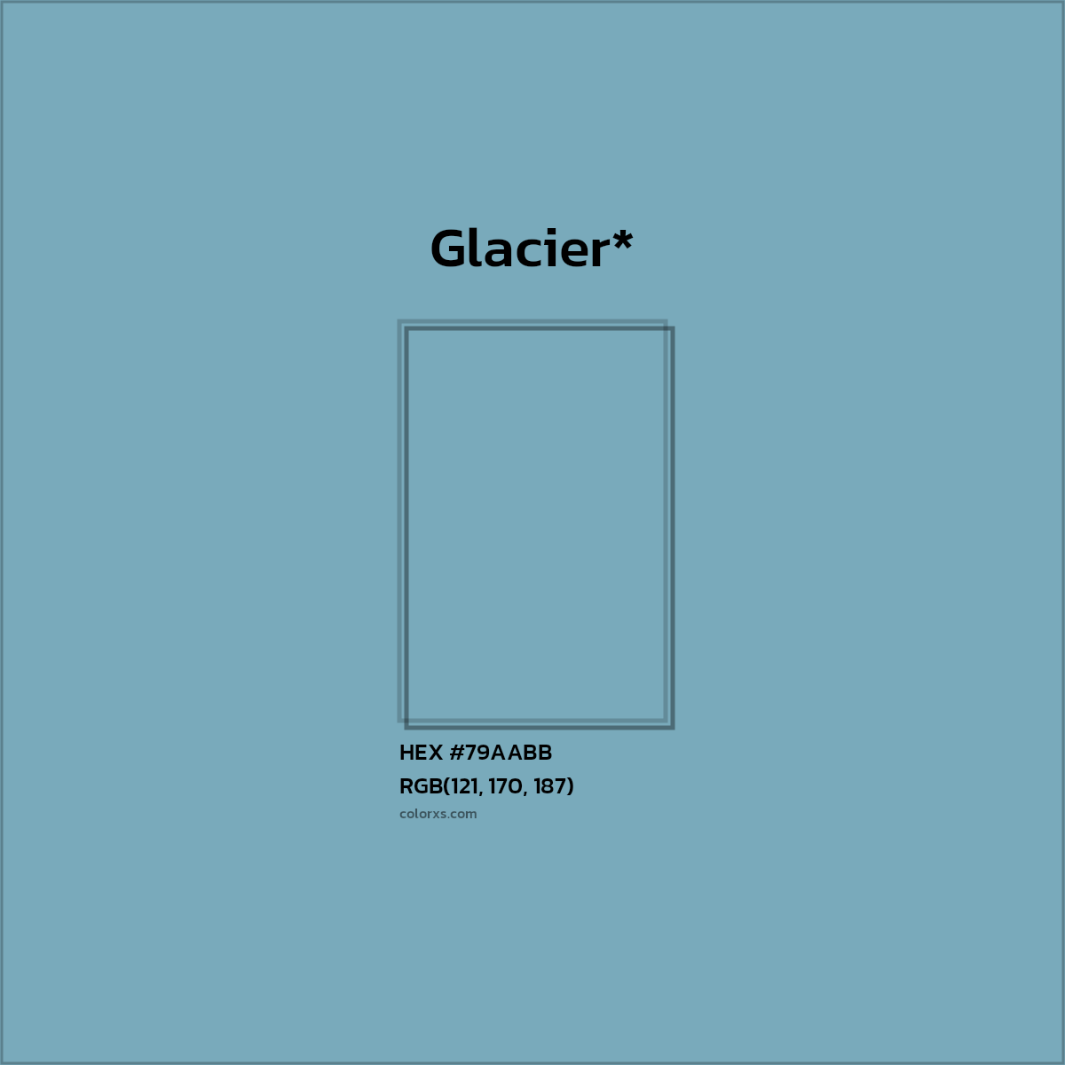 HEX #79AABB Color Name, Color Code, Palettes, Similar Paints, Images