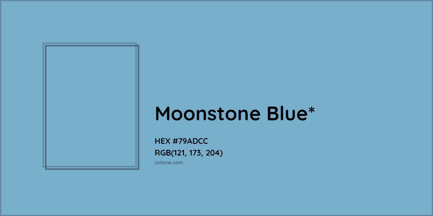 HEX #79ADCC Color Name, Color Code, Palettes, Similar Paints, Images