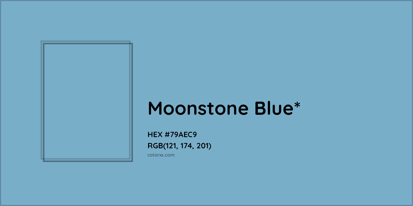 HEX #79AEC9 Color Name, Color Code, Palettes, Similar Paints, Images